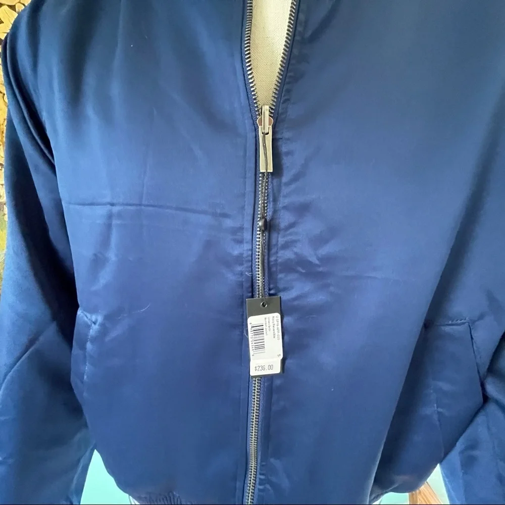 Del Toro, New, Men, Satin Bomber Reversible Jacket